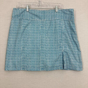 New IZOD Blue White X-Treme Function Golf Stretch Athletic Skorts size 16